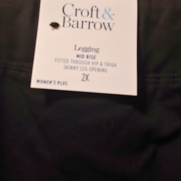 Croft & Barrow Mid Rise Leggings 2x - Picture 5 of 5